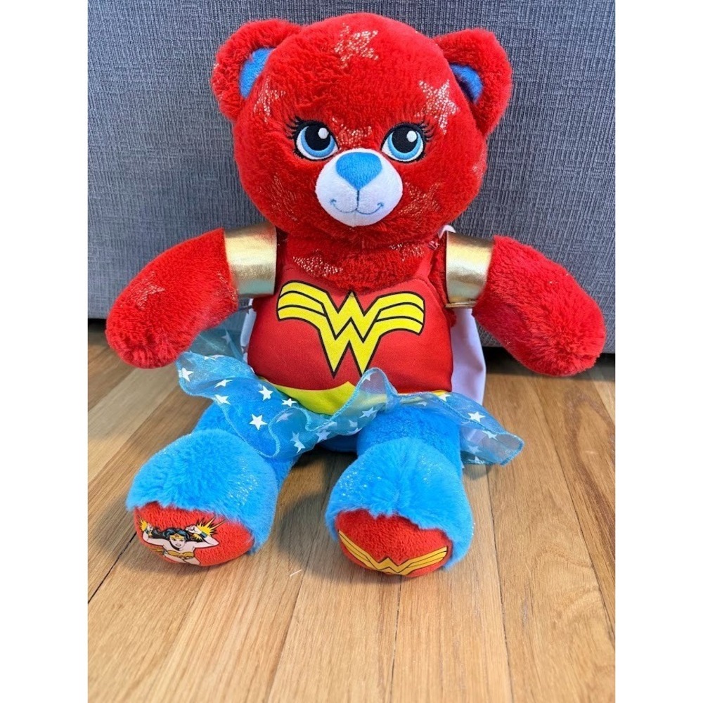 Build A Bear Wonder Woman Plush DC Comic Costume Star Cape 2015